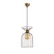 Suspension filaire 1 lampe Calyx 25cm Métal Or antique