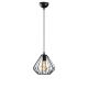 Suspension filaire diamant Vivian D23cm Métal Noir