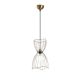 Suspension filaire sablier Ettegom Métal Or antique