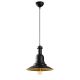 Suspension forme de cloche Ledeby D33cm Métal Noir et Or