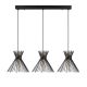 Suspension Gerbo 104cm Métal Noir