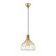 Suspension lampe filaire D25cm Nidis Métal Or