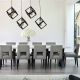 Suspension-plafonnier 4 cubes penchés alignés saccade Laterna Métal Noir