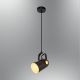 Suspension projecteur Giscon H120cm Métal Noir