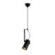 Suspension projecteur incliné 1 lampe Brewster Métal Noir