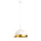 Suspension Uflary D30cm Métal Blanc et Or