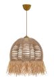 Suspension Wala D30cm Métal Or et Cotton Blanc crème