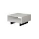 Table basse carrée Oris Bois Blanc et Anthracite
