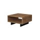 Table basse carrée Oris Bois Chêne et Anthracite