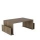 Table basse combinée porte-revues Unum Bois clair
