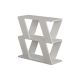 Table d'appoint 2 étages Uslin Bois Blanc