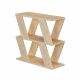 Table d'appoint 2 étages Uslin Bois Nature
