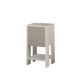 Table de chevet 1 porte Dawson H55cm Bois Blanc et Moka