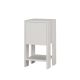 Table de chevet 1 porte Dawson H55cm Bois Blanc