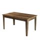 Table de salle à manger avec rangement Fiorita 145cm Bois foncé