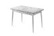 Table extensible Matira Effet marbre Blanc