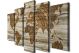 Tableau décoratif pentaptyque Scaenicos Motif carte du monde antique
