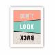 Tableau décoratif Truman 23,x28,5cm Bois Blanc Motif Message Gris, Vert et Rose