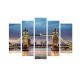 Tableau pentaptyque Atos Motif Pont de Big Ben