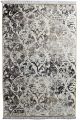Tapis Amalu 120x180cm Velours Motif Victorien Marron et Beige