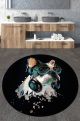 Tapis de salle de bain rond Rama D120cm Motif Portrait chien