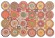 Tapis en cercles Swan 90x150cm Tissu Motif Boho multicolore