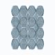 Tapis Gypsy 160x230cm Motif Hexagone Bleu
