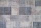 Tapis Leandra 75x150cm Motif Patchwork Gris