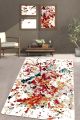 Tapis Manet 80x100cm Velours Motif Splash Multicolore