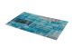 Tapis Matia 80x200cm Motif Patchwork Bleu