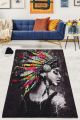 Tapis Oukaci 120x180cm Velours Motif Portrait femme indienne