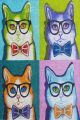 Tapis Pefort 80x200cm Motif Portraits de chats