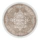 Tapis rond Hectore D100cm Motif Victorien Beige
