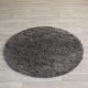 Tapis rond Soros D120cm Tissu Gris