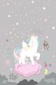 Tapis Stardust 80x150cm Motif Licorne sur Nuage