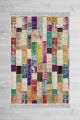 Tapis Togga 80x150cm Velours Motif Patchwork Multicolore