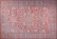 Tapis Toumer 75x150cm Motif Florale antique Rouge