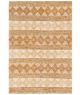 Tapis Yerbol 90x150cm 100% Jute Motif Ethnique Beige et Caramel