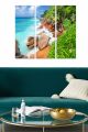 Triptyque Fabulosus L70xH50cm Motif Bord de mer tropicale