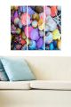 Triptyque Fabulosus L70xH50cm Motif Coquillages Multicolore
