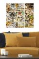 Triptyque Fabulosus L70xH50cm Motif Ecritures vintage