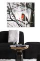 Triptyque Fabulosus L70xH50cm Motif rouge-gorge perché Multicolore