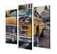 Triptyque Scaenicos L20xH45cm Motif Taxi vintage Multicolore