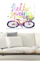 Triptyque tableau décoratif Fabulosus Hello Spring MDF Multicolore 